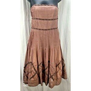 Elevenses Anthropologie Dress 4 Fit Flare Mauve
